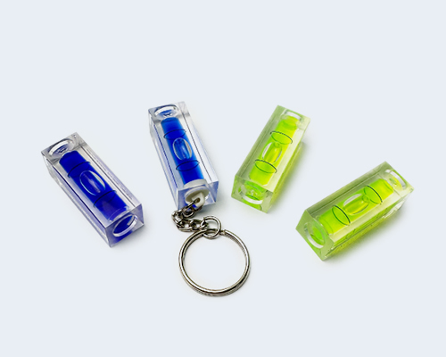 Acrylic Square Block Vials For Keychain